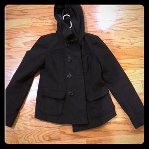 Black Short Peacoat